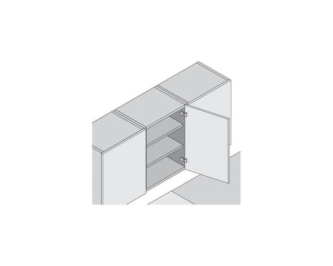 Blum CLIP top Standard Hinge Full Overlay Boss: Screw-On