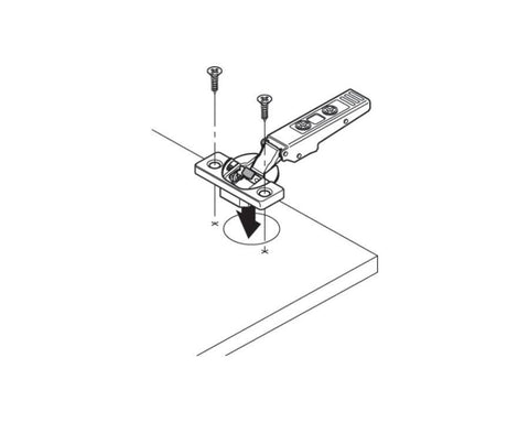 Blum CLIP top BLUMOTION Standard Soft Close Hinge 110 Degree