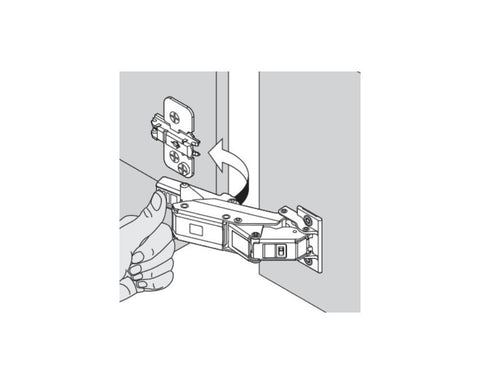 Blum CLIP top BLUMOTION 110° EXPANDO T Hinge. Full Overlay. 71B453T