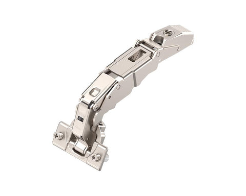 Blum CLIP top 155° 0-protrusion hinge. Overlay Application.