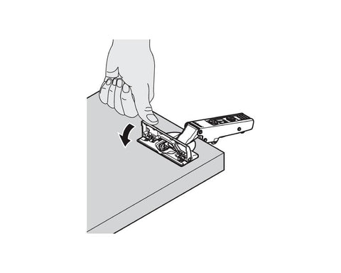 Blum CLIP top BLUMOTION Profile Door Soft Close Hinge 95 Degree. Inset Application. Boss: INSERTA 71B9790