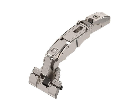 Blum CLIP top 155° 0-protrusion hinge. Overlay Application.