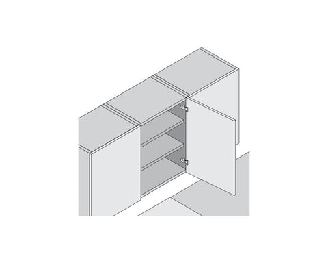 Blum CLIP top Standard Hinge Full Overlay Boss: Screw-On