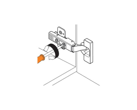 Blum CLIP top Standard Hinge 107 Degree. Inset Application. Boss: INSERTA 75T1790B