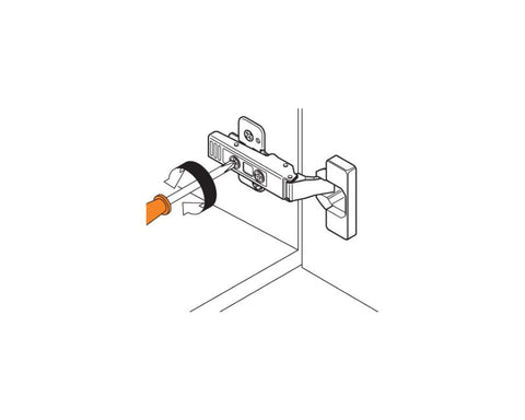Blum CLIP top Standard Hinge 107 Degree. Inset Application. Boss: INSERTA 75T1790B