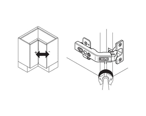 Blum CLIP top Bi-Fold Hinge 60 Degree
