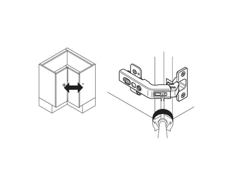 Blum CLIP top Bi-Fold Hinge 60 Degree