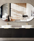 Bondi Black Oak Double Basin Vanity Vanity Otti Australia 1800mm Quartz Stone Pure White-20mm 