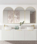 Bondi Satin White Fluted Double Basin Vanity Vanity Otti Australia 1800mm Quartz Stone Pure White-20mm 