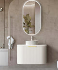 Bondi Satin White Fluted Single Basin Vanity Vanity Otti Australia 750mm Quartz Stone Pure White-20mm 