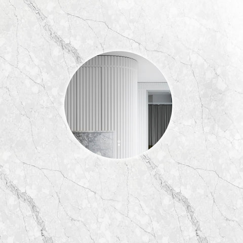 BONDI Backlit LED Round Frameless Mirror 800x800mm