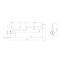 BOR020BN – Bordeaux Kitchen Pot Filler – Brushed Nickel sketch