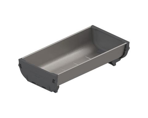 Blum ORGA-LINE Drawer Insert Container In Brushed Stainless Steel/Dust Grey
