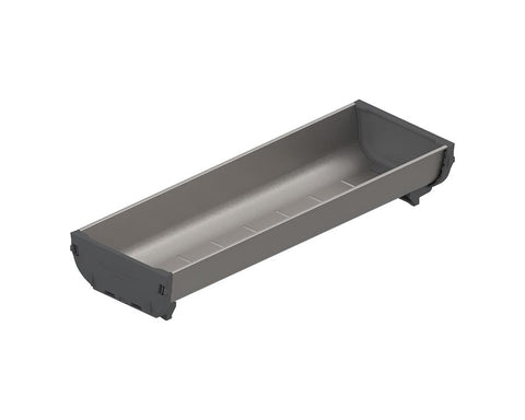 Blum ORGA-LINE Drawer Insert Container In Brushed Stainless Steel/Dust Grey