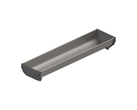 Blum ORGA-LINE Drawer Insert Container In Brushed Stainless Steel/Dust Grey