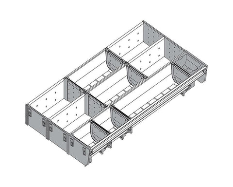 Blum ORGA-LINE Drawer Insert Cutlery/Utensil Divider Set. Width: 297mm. Nominal Length: 550mm ZSI.550MI3