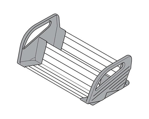 Blum ORGA-LINE Drawer Insert Spice Holder in Brushed Stainless Steel/Dust Grey