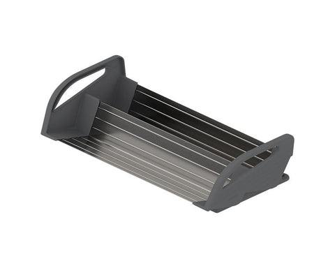 Blum ORGA-LINE Drawer Insert Spice Holder in Brushed Stainless Steel/Dust Grey
