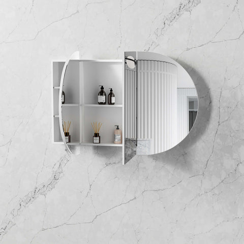 Bondi Satin White Shaving Cabinet