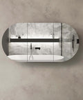 Bondi Black Oak Shaving Cabinet Shaving Cabinet Otti Australia 1800mm  