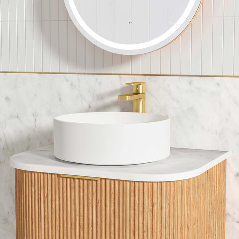 Bondi Woodland Oak Fluted Single Basin Vanity