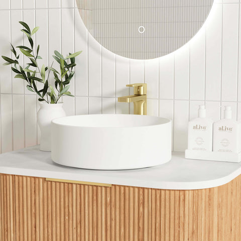 Bondi Woodland Oak Fluted Single Basin Vanity