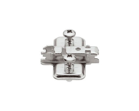 Blum CLIP Mounting Plate. 0mm. Twin Application. *Note - Short EXPANDO Dowel* 174E610Z