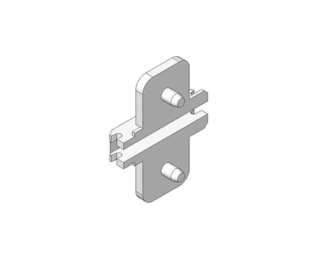 Blum CLIP Mounting Plate. 0mm. Twin Application. *Note - Short EXPANDO Dowel* 174E610Z