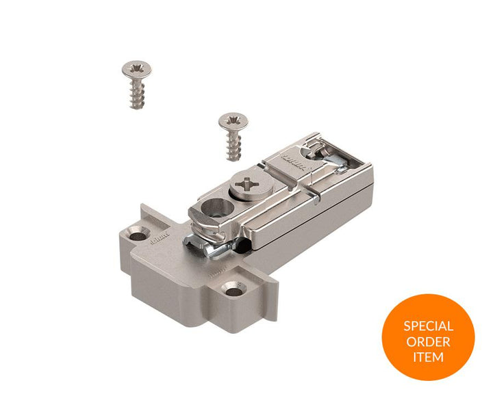CLIP by Blum Mounting Plate | 0mm Horizontal | Screw On