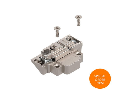 Blum CLIP Mounting Plate. Horizontal, Zinc, For Screw On, Left 175H5B00