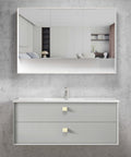 Boston Light Grey Ceramic Top Single Basin Vanity Vanity Otti Australia 1200mm  