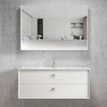 Boston Matte White Ceramic Top Single Basin Vanity Vanity Otti Australia 1200mm  