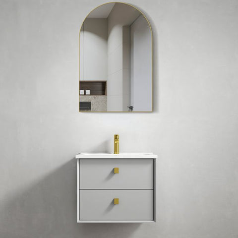 BOSTON Wall Hung Vanity 600mm Light Grey-Clearance