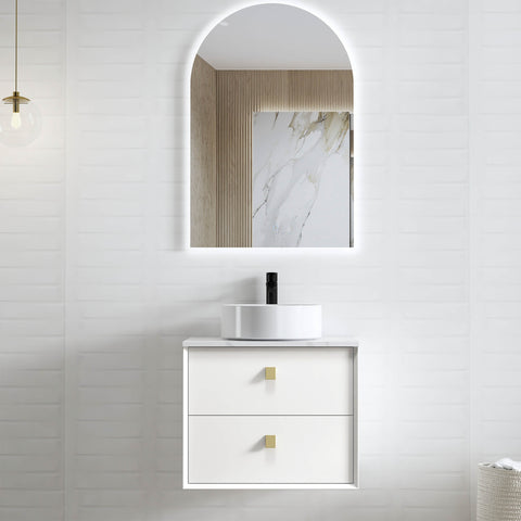 Boston Matte White Single Basin Vanity