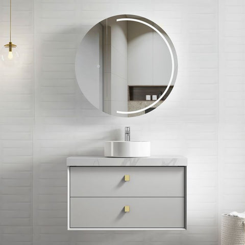 BOSTON Wall Hung Vanity 900mm Light Grey-Clearance