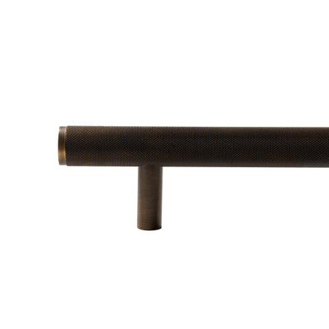 Momo Bellevue Knurled Solid Brass Door Pull Handle In Bronze
