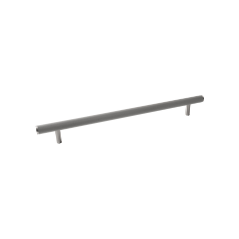 Momo Bellevue Knurled Solid Brass Entrance Pull Handle In Dull Brushed Nickel