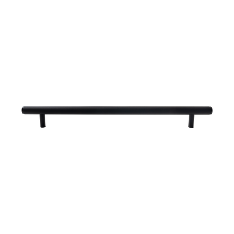 Momo Bellevue Knurled Solid Brass Entrance Pull Handle In Matt Black