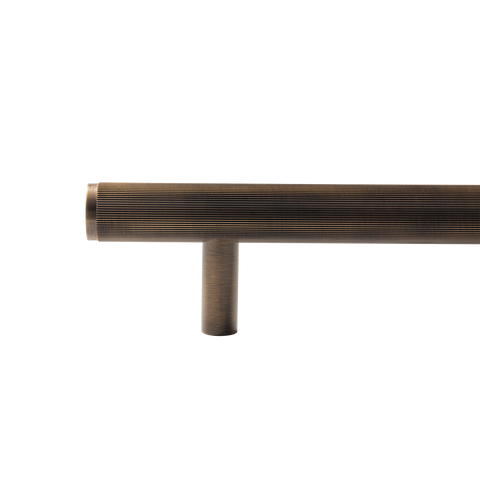 Momo Bellevue Lined Solid Brass Door Pull Handle In Bronze