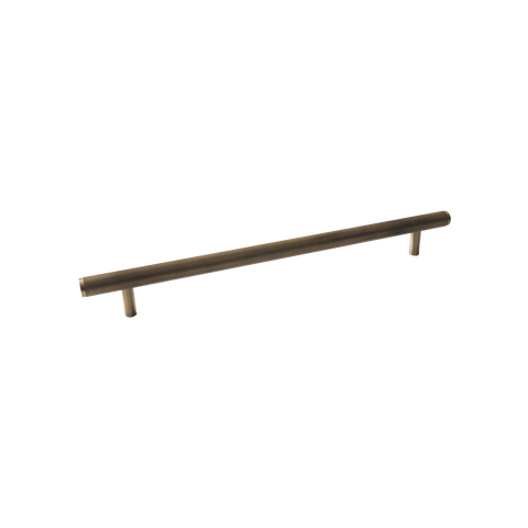 Momo Bellevue Lined Solid Brass Entrance Pull Handle In Dark Brushed Brass