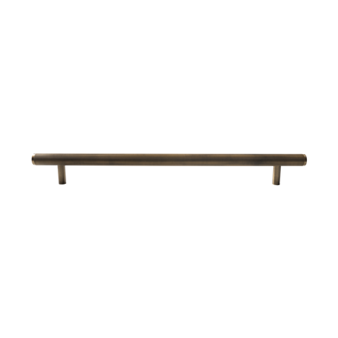 Momo Bellevue Lined Solid Brass Entrance Pull Handle In Dark Brushed Brass