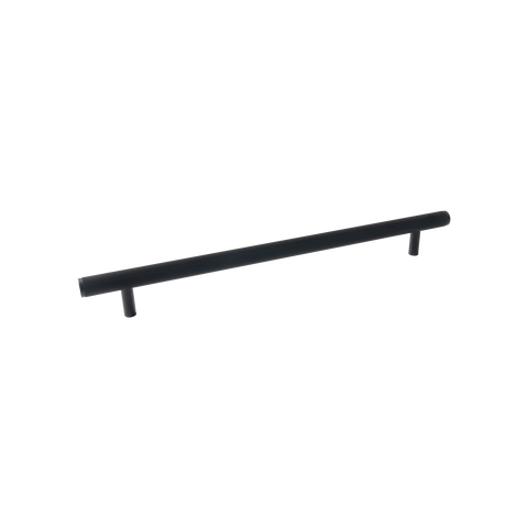 Momo Bellevue Lined Solid Brass Entrance Pull Handle In Matt Black