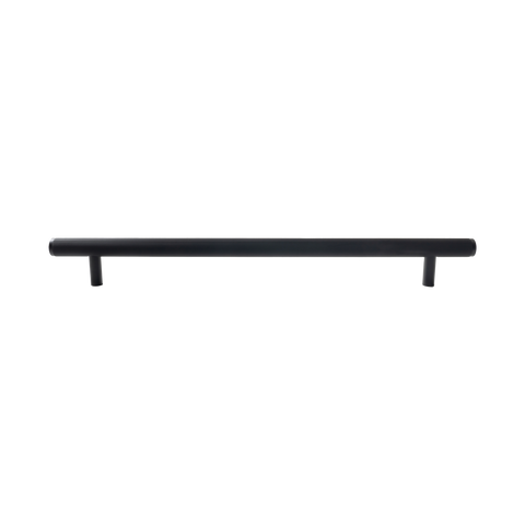 Momo Bellevue Lined Solid Brass Entrance Pull Handle In Matt Black