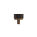 Knurled solid brass knob from the KitchenLibrary brass cabinet hardware collection.