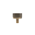 Bellevue solid brass cabinet hardware collection knurled knob by KitchenLibrary for stylish cabinetry accents.