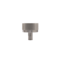 Close-up of a knurled solid brass knob from the KitchenLibrary brass cabinet hardware collection.