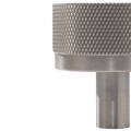 Bellevue Solid Brass Knob from KitchenLibrary, part of the brass cabinet hardware collection with a knurled finish.