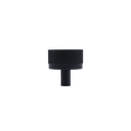 Black knurled solid brass cabinet hardware collection knob by KitchenLibrary.