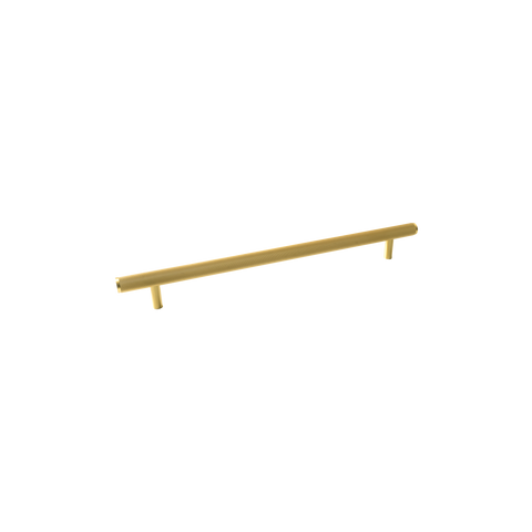 Momo Bellevue Knurled Solid Brass Door Pull Handle In Brushed Satin Brass