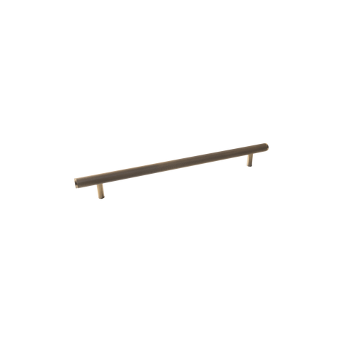 Momo Bellevue Knurled Solid Brass Door Pull Handle In Dark Brushed Brass